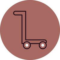 trolley vector pictogram vector