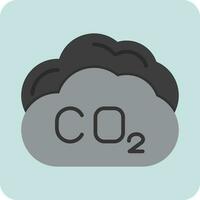 koolstof dioxide vector icoon