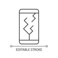 schermschade lineair pictogram vector