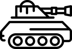 lijn pictogram voor tank vector