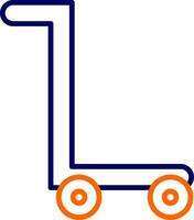 trolley vector pictogram vector