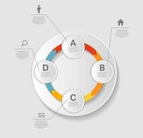 infographic sjablonen voor zakelijke vectorillustratie. vector