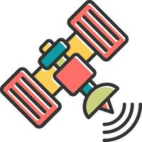 satelliet vector pictogram