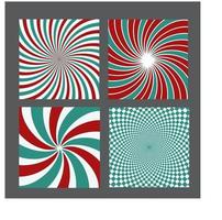 retro vintage hypnotische achtergrond instellen. vector illustratie