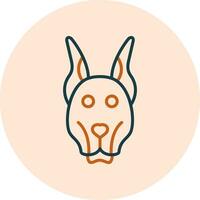 doberman vector icoon