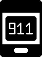 911 telefoontje vector icoon