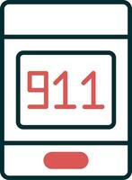 911 telefoontje vector icoon