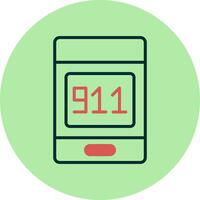 911 telefoontje vector icoon