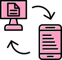 gegevens overdracht vector icoon