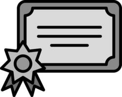 certificaat vector pictogram