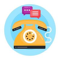 telefoongesprek chat vector