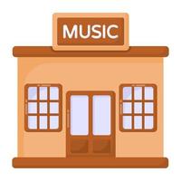 muziekstudio winkel vector