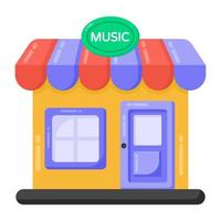 muziekstudio winkel vector