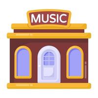 muziekstudio winkel vector