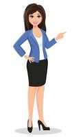 zakenvrouw in kleding in kantoorstijl: vector