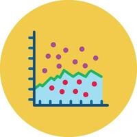 verstrooien diagram vector icoon