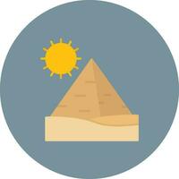 piramide landschap vector icoon