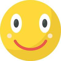 grijnzend gezicht met glimlachen ogen vector icoon