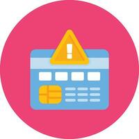 credit kaart alarm vector icoon
