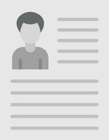 curriculum vitae vector pictogram