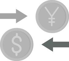 valuta wisselen vector pictogram