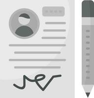 contract vector pictogram