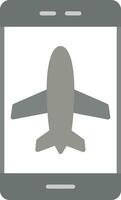 vliegtuig mode actief vector icoon