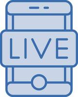 live stream vector icoon