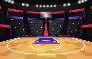 basketbal sport toernooi stadion achtergrond vector