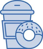 koffie donut vector icoon