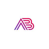 ab vector logo, monogram ontwerp