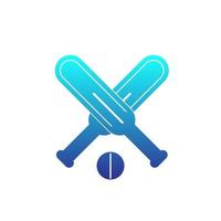 cricket vector pictogram op wit