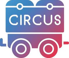 circus wagon vector icoon