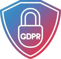 gdpr het beleid vector icoon