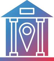 bank locatie vector pictogram