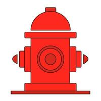 brand hydrant icoon rood kleur stijl vector