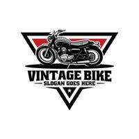 klassiek motorfiets illustratie logo vector