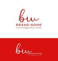 bw brief handschrift handtekening logo bw logo bw icoon ontwerp vector