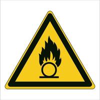 iso 7010 geregistreerd veiligheid tekens symbool pictogram waarschuwingen voorzichtigheid Gevaar oxideren stof vector