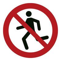 iso 7010 geregistreerd veiligheid tekens symbool pictogram waarschuwingen voorzichtigheid Gevaar verbod Nee rennen vector
