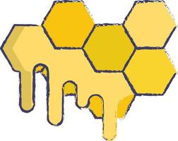 honing kam hand- getrokken vector illustratie