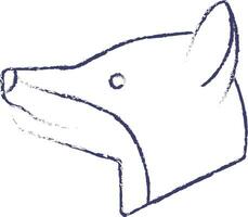 vos gezicht hand- getrokken vector illustratie