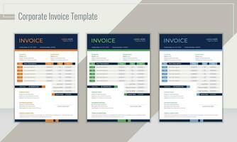 creatief en zakelijke factuur ontwerp lay-out vector