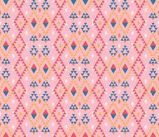 etnisch naadloos patroon met ruiten, driehoeken, meetkundig vormen. tribal meetkundig achtergrond. vector