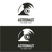 astronaut logo vector icoon illustratie ontwerp