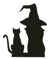 eng vector silhouetten voor halloween