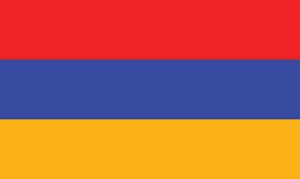 vlak illustratie van Armenië vlag. Armenië vlag ontwerp. vector