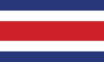 vlak illustratie van costa rica vlag. costa rica vlag ontwerp. vector