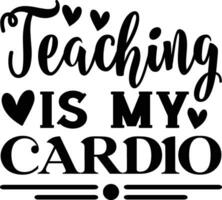 onderwijs is mijn cardio vector