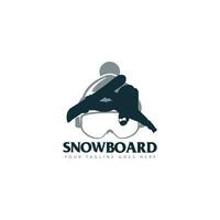 snowboard logo vector